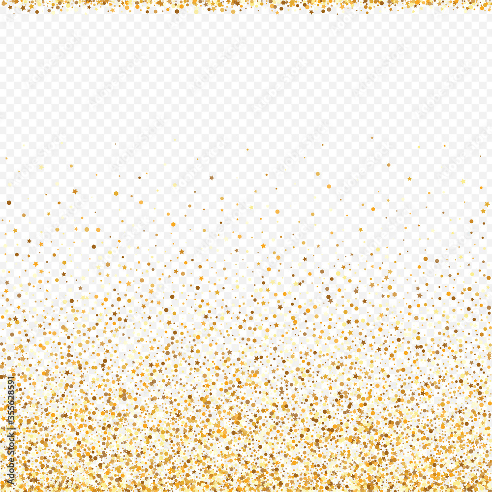 Golden Dot Anniversary Transparent Background. 