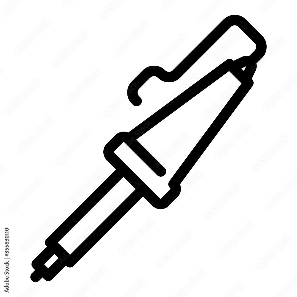 Cable soldering icon. Outline cable soldering vector icon for web design isolated on white background Cable soldering icon. Outline cable soldering vector icon for web design isolated on white background