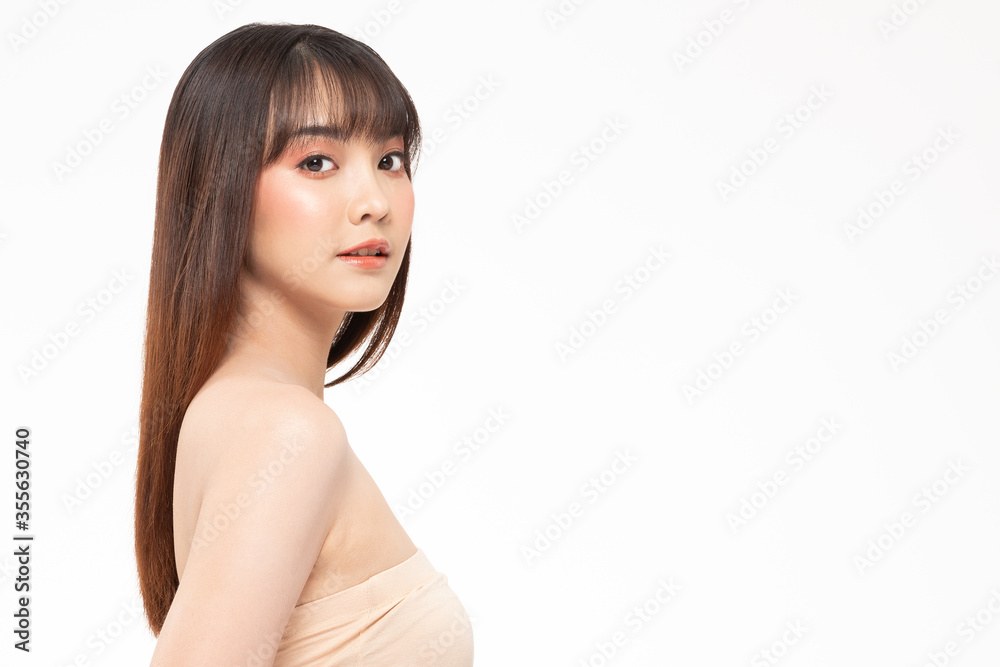 Beauty asian women portrait face with skin care healthy and skin. Beauty asian women portrait face with skin care healthy and skin.
