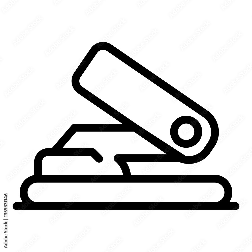 Table hole punch icon. Outline table hole punch vector icon for web design isolated on white background Table hole punch icon. Outline table hole punch vector icon for web design isolated on white background