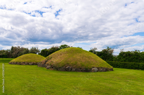 Knowth Neolithic Passage Mound Tombs in Boyne Valley, Ireland photo