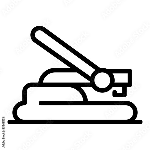 Manual hole punch icon. Outline manual hole punch vector icon for web design isolated on white background