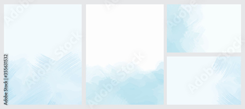 Abstract Geometric Vector Layouts. Irregular Hand Drawn Scribbles Isolated on a Light Blue and White Background. Simple Dabs Abstract Vector Prints Ideal for Layout, Cover, Card, Printing.