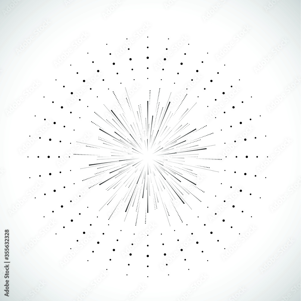 Obraz premium Halftone dots in circle form. round logo . vector dotted frame . design element