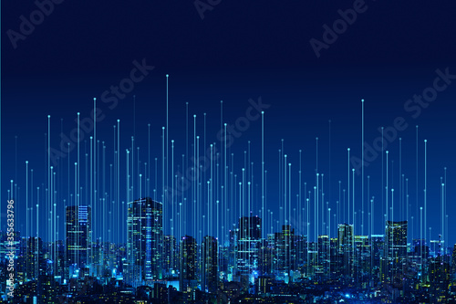 都市のインターネット環境のイメージ 
