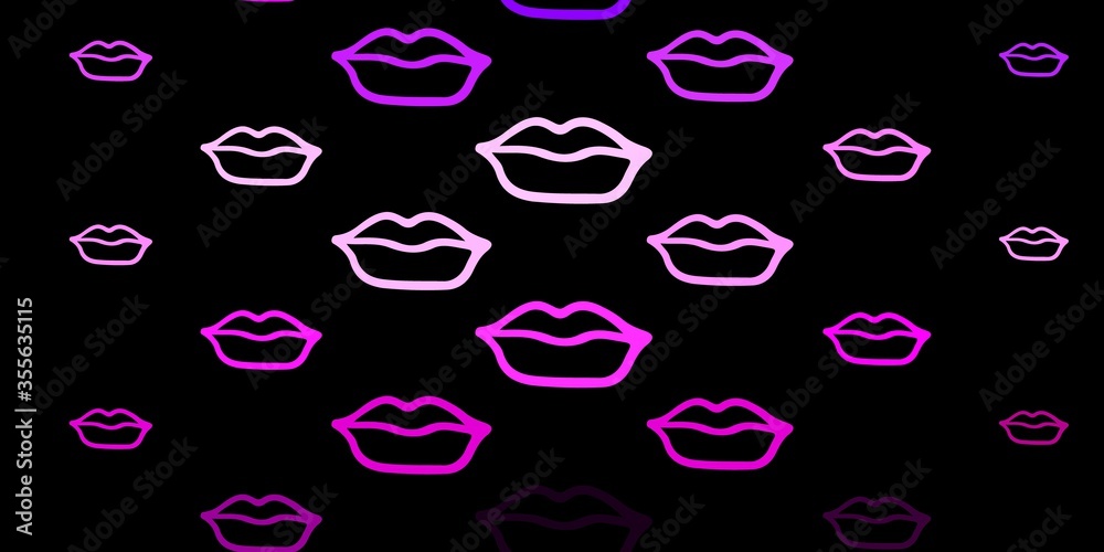 Dark Purple, Pink vector background with woman symbols. Dark Purple, Pink vector background with woman symbols.