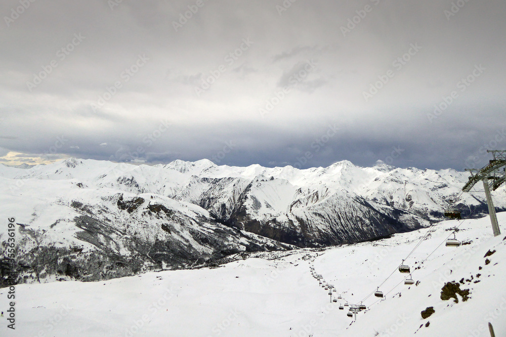 Meribel-Mottaret The Three Valleys, Les Trois Vallees ski area Savoie France