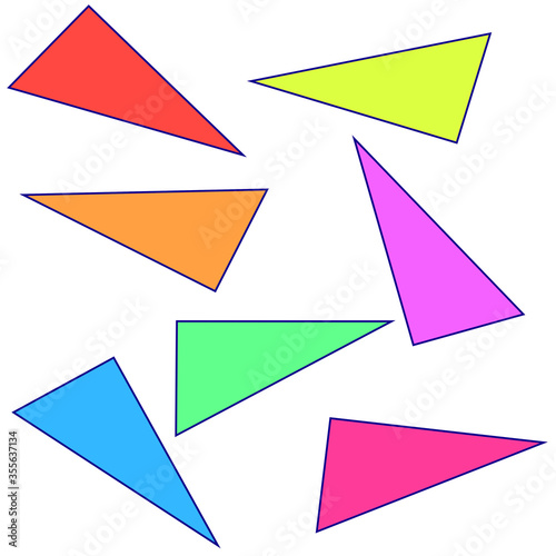 Free Download a geometric triangle shape pattern that makes up other isometric intersections of a triangle into shapes on a white background. - GFXLoad