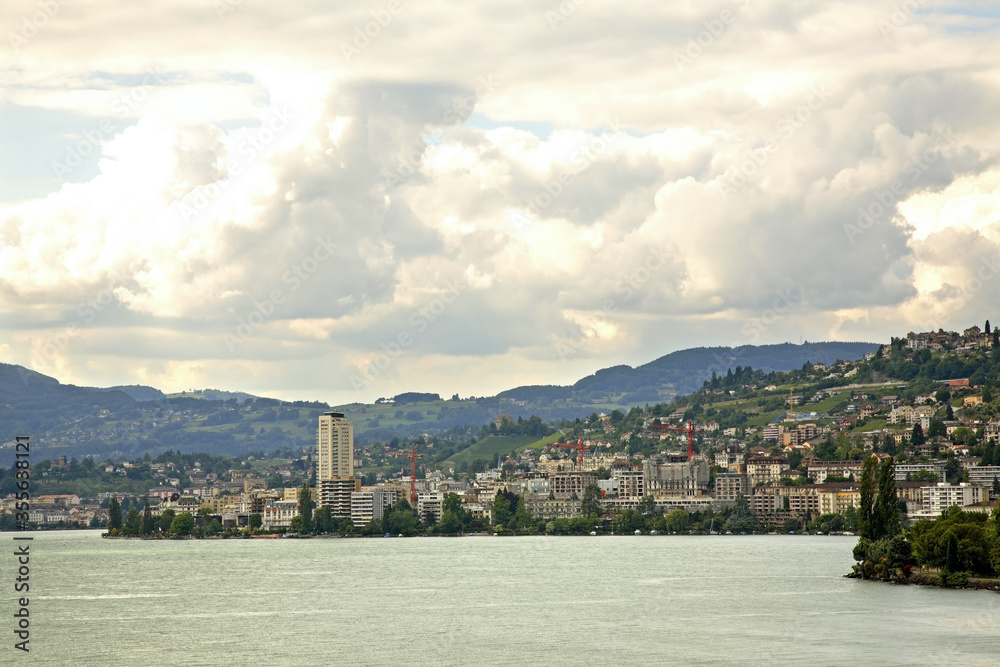 View of Montreux. Canton of Vaud. Switzerland