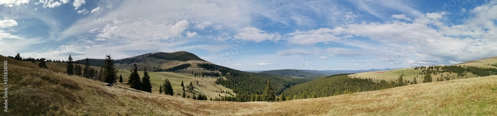 panorama of the mountain Sureanu