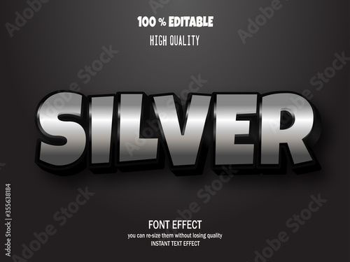 Editable font effect
