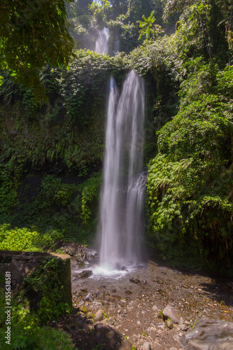 Sendeng Giler Waterfall  Lombok  Indonesia  Southeast Asia.