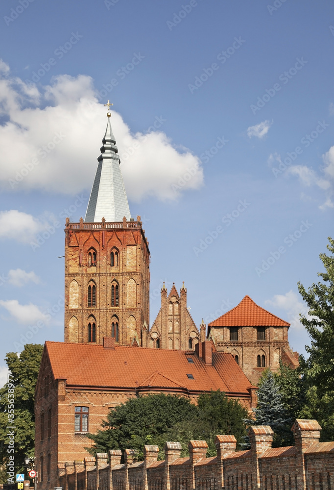 Obraz premium Church of Assumption of Virgin Mary in Chelmno. Poland