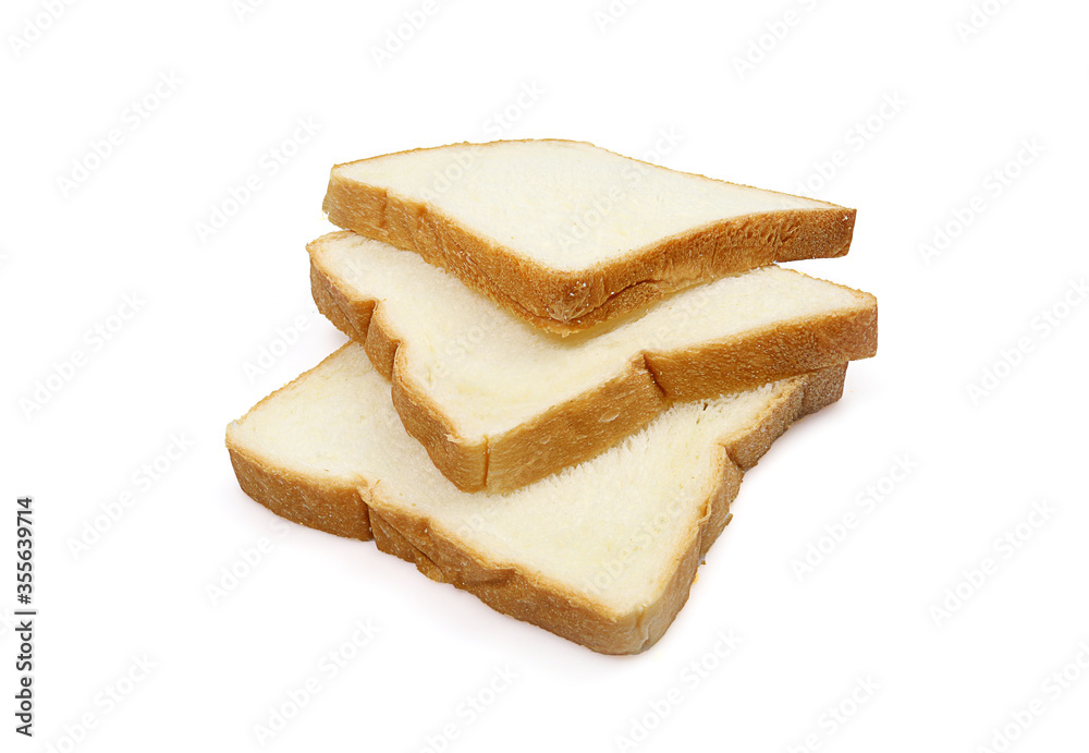 Sliced bread isolated on white background Sliced bread isolated on white background