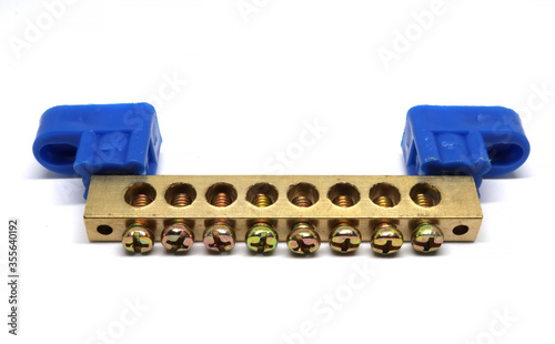 Bus Bar Terminal isolated on white background