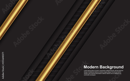 Illustration vector graphic of Abstract background black color luxury modern design