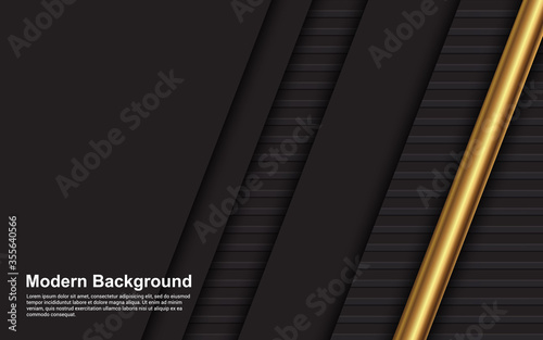 Illustration vector graphic of Abstract background black color luxury modern design © Rifaldi Riwansyah
