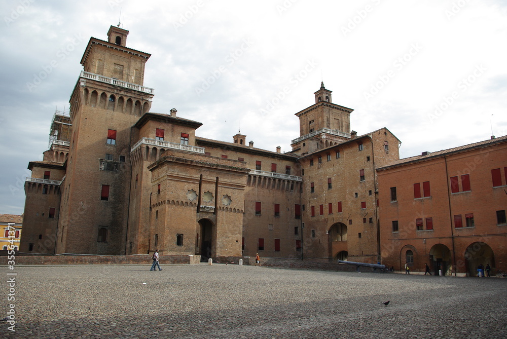 Ferrara - Italy - Castello Estense - Most important monument of the city