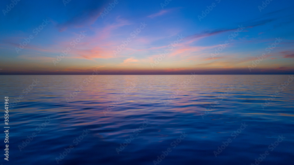 Superyacht sailing boat sunset over the sea 5