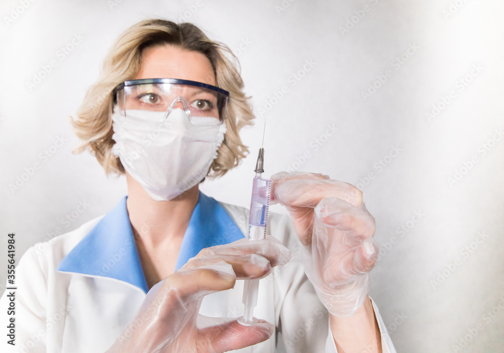 A medical laboratory takes a blood sample and tests for covid A medical laboratory takes a blood sample and tests for covid