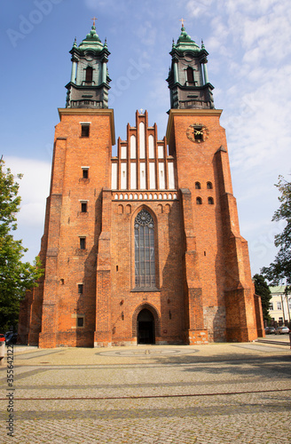 Cathedral of Saints Peter and Paul at Tumski island in Poznan. Poland