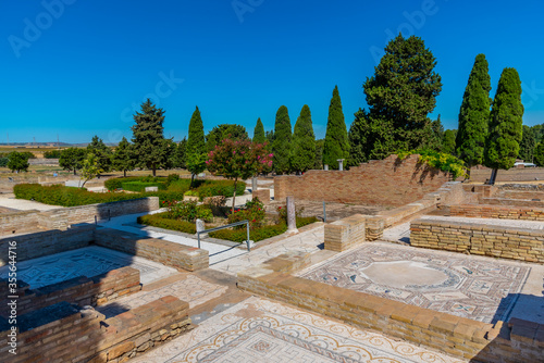 Ancient ruins at Italica, Spain photo