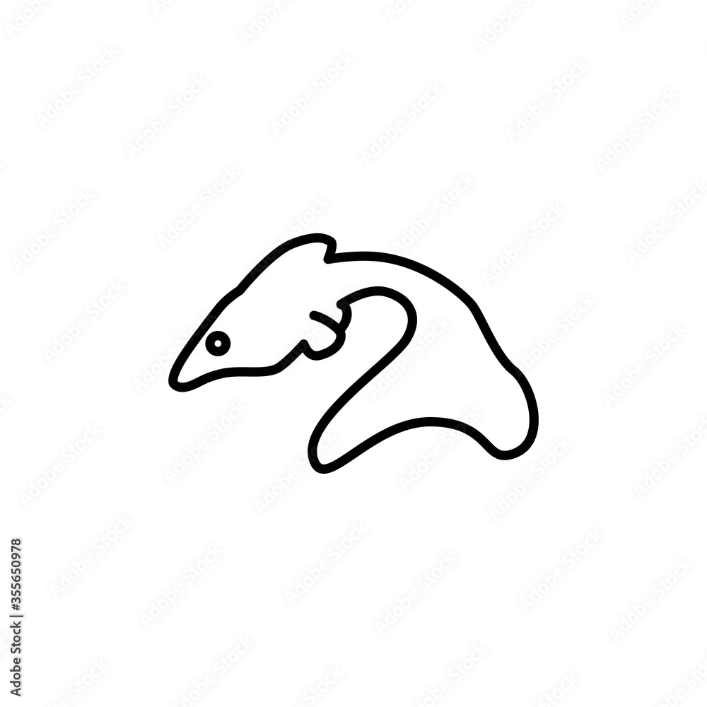 guppy fish line vector design template illustration guppy fish line vector design template illustration