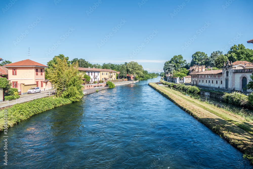 The Naviglio River in Cassinetta di Lugagnano
