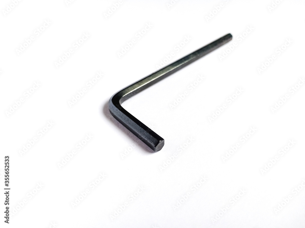 Allen key isolated on white background Allen key isolated on white background