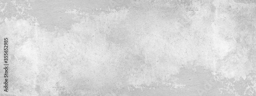 White gray concrete stone cement wall banner background panorama long 