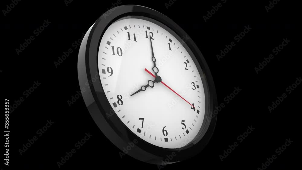 Time lapse of clock on alpha channel background. Time lapse of clock on alpha channel background.
