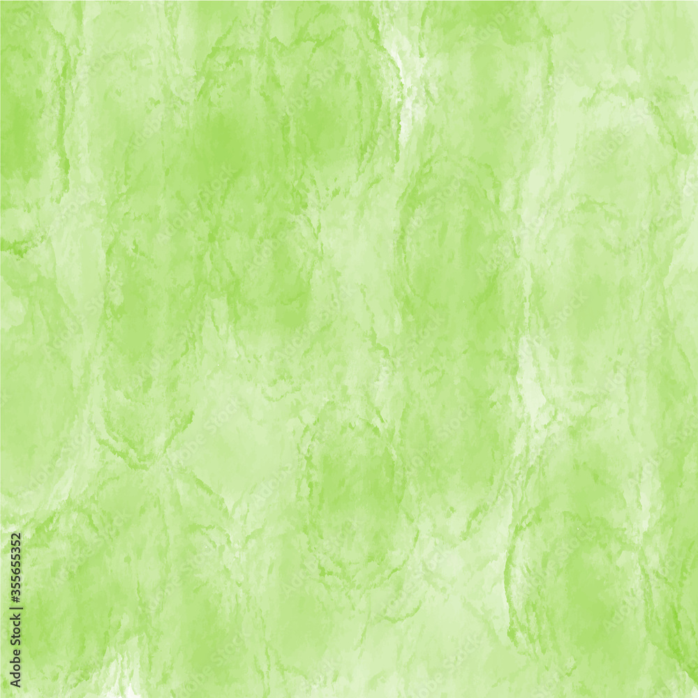 Fototapeta premium Watercolor vector background. Green watercolor textured wallpaper to graphic work