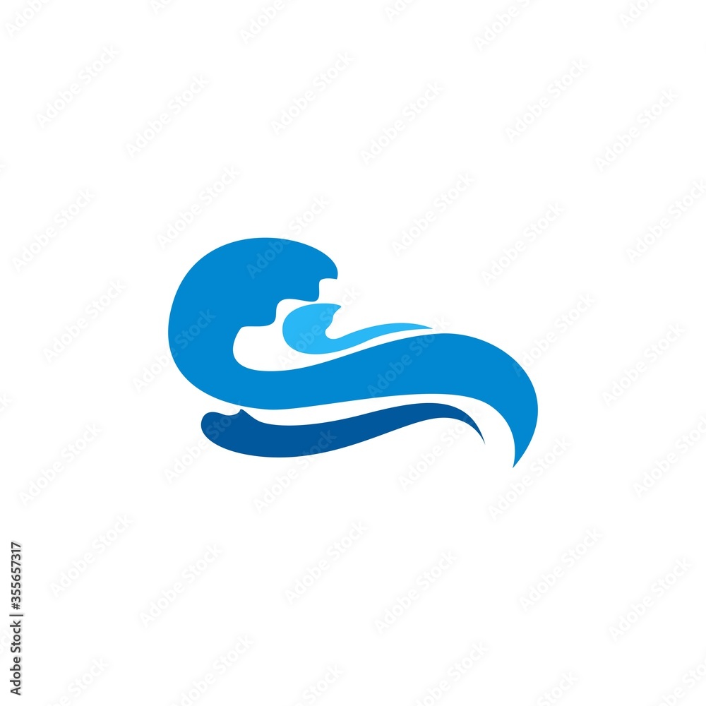 water wave vector design template illustration water wave vector design template illustration