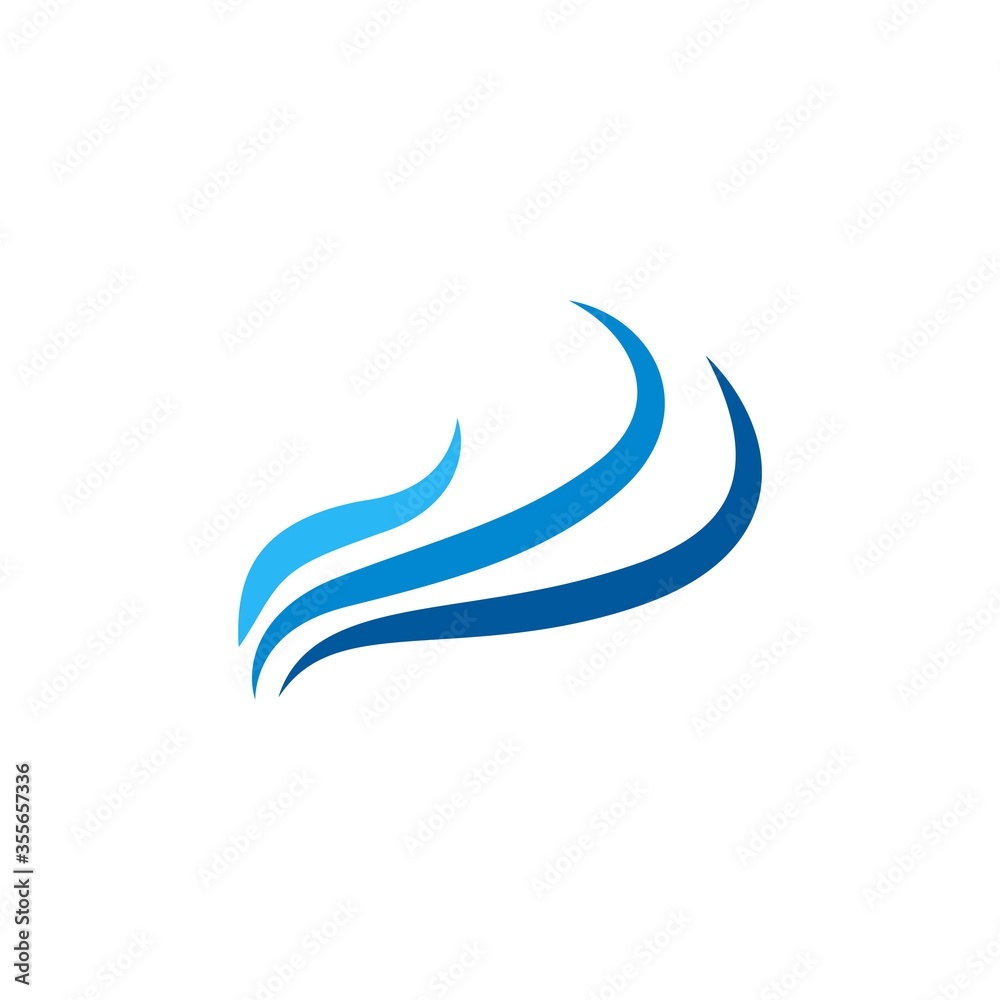 Obraz premium water wave vector design template illustration
