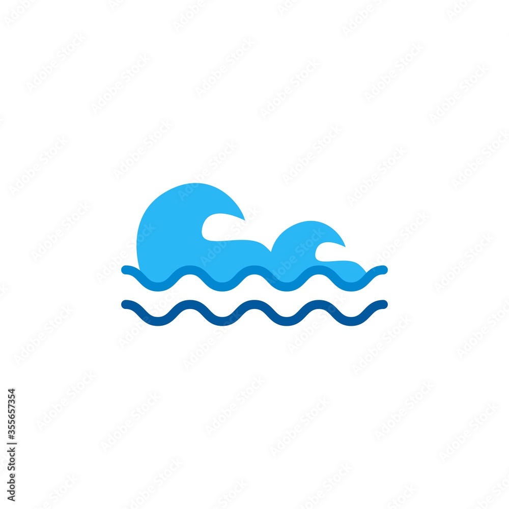 water wave vector design template illustration water wave vector design template illustration