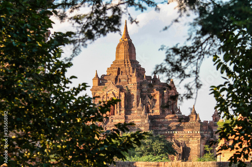 Pagodas and temples of Bagan in Myanmar  formerly Burma  a world heritage site.