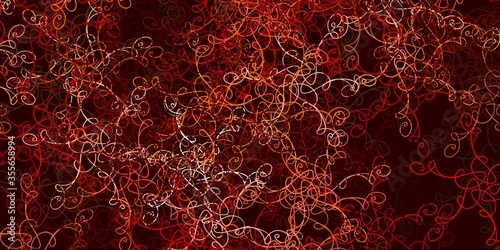 Light Green, Red vector background with wry lines.