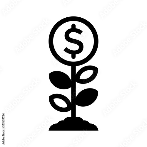money growth icon eps 10, business growth vector element