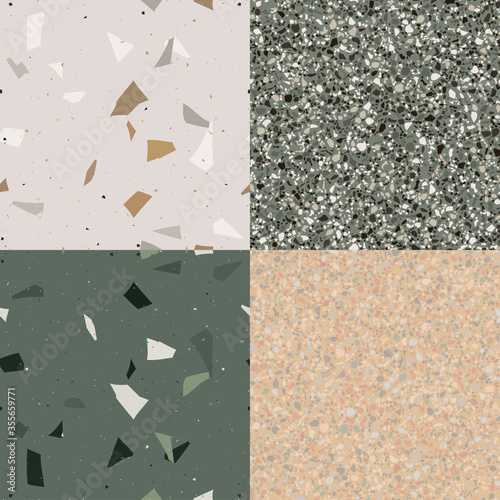 Abstract stone  print. Vector surface texture of granite, concrete, mosaic tile, pebbles, quartz shape.
