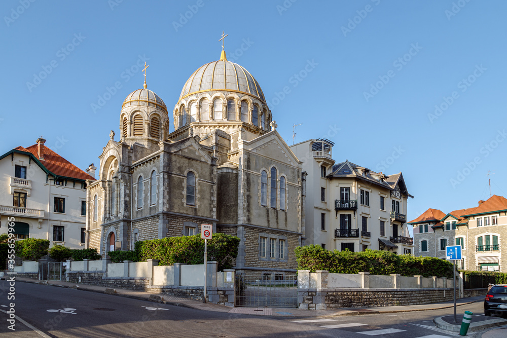 Biarritz, France. Russian orthodox church  built in 1892.
