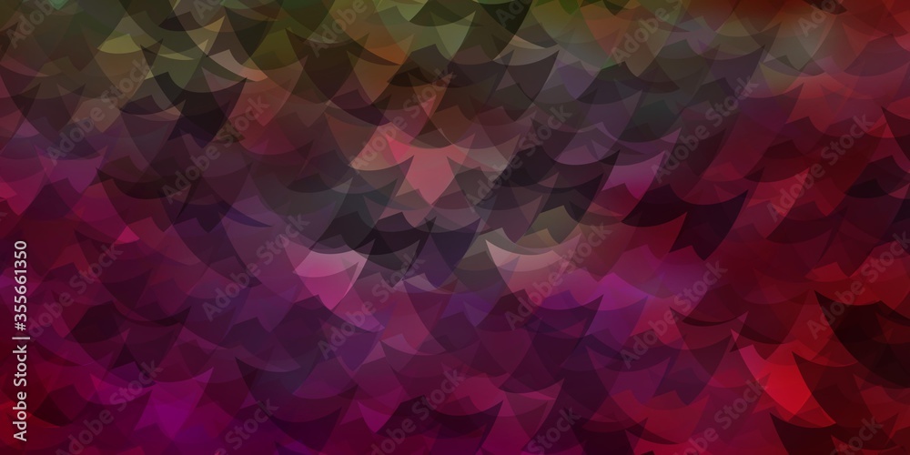 Light Pink, Yellow vector layout with lines, triangles. Light Pink, Yellow vector layout with lines, triangles.