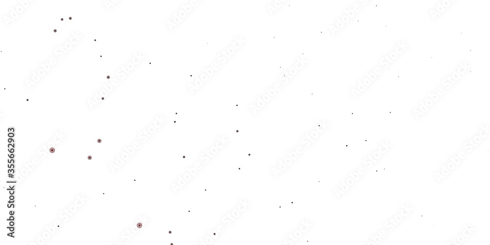 Light Red vector doodle pattern with flowers. Light Red vector doodle pattern with flowers.