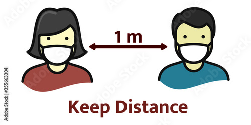 New normal covid-19: keep distance 