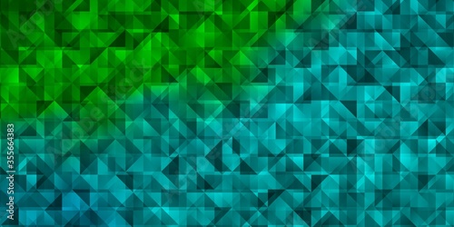Light Blue  Green vector texture with triangular style.