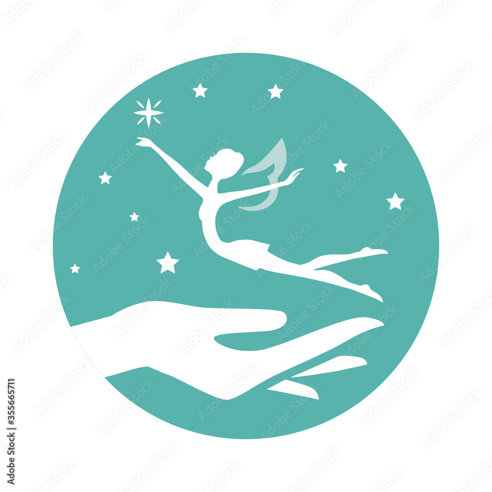 hand holding miniature fairy