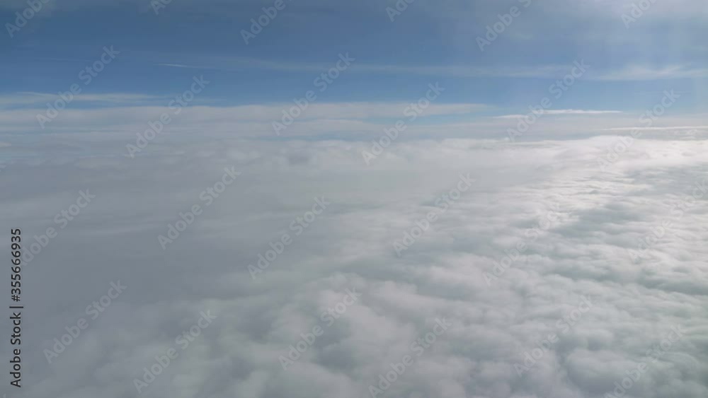 Flight in the clouds in 4K
