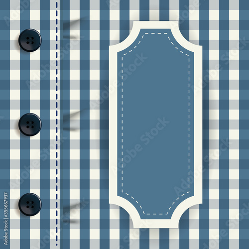 male shirt with frame of fathers day vector design