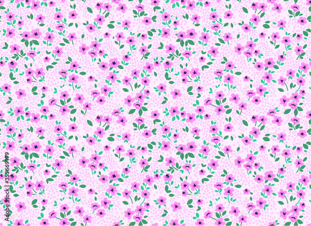 Floral pattern. Pretty flowers on light pink background. Printing with small pink flowers. Ditsy print. Seamless vector texture. Spring bouquet. Floral pattern. Pretty flowers on light pink background. Printing with small pink flowers. Ditsy print. Seamless vector texture. Spring bouquet.