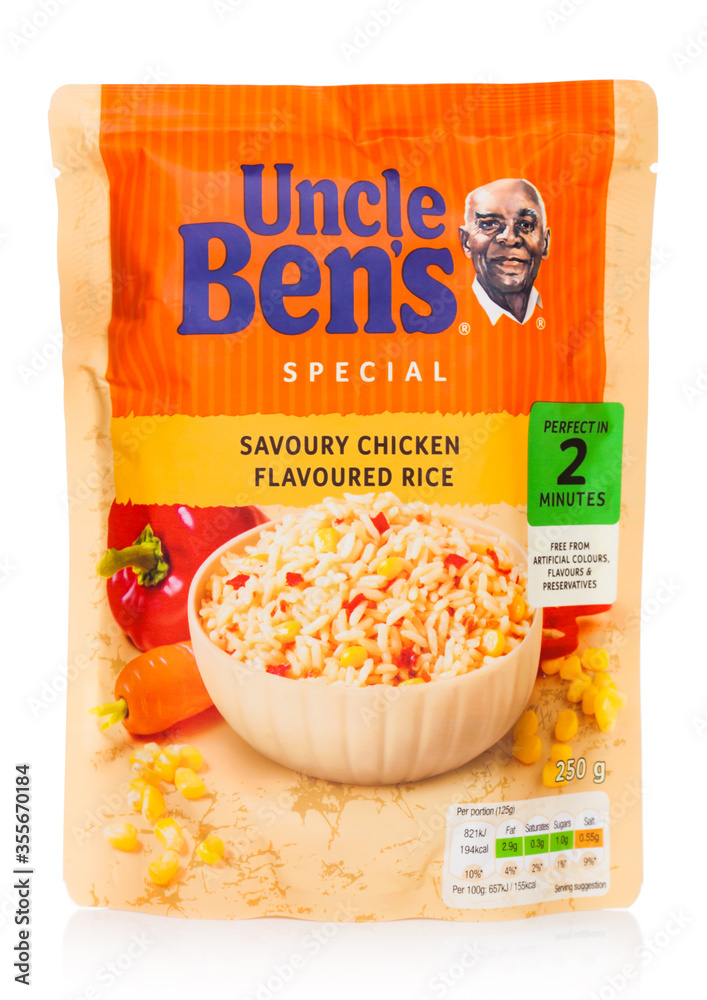 LONDON, UK - MARCH 01, 2019: Uncle Ben's Microwave Special Savoury ...