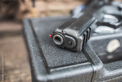 Obraz na płótnie PISTOL CZ 75 SP-01 SHADOW